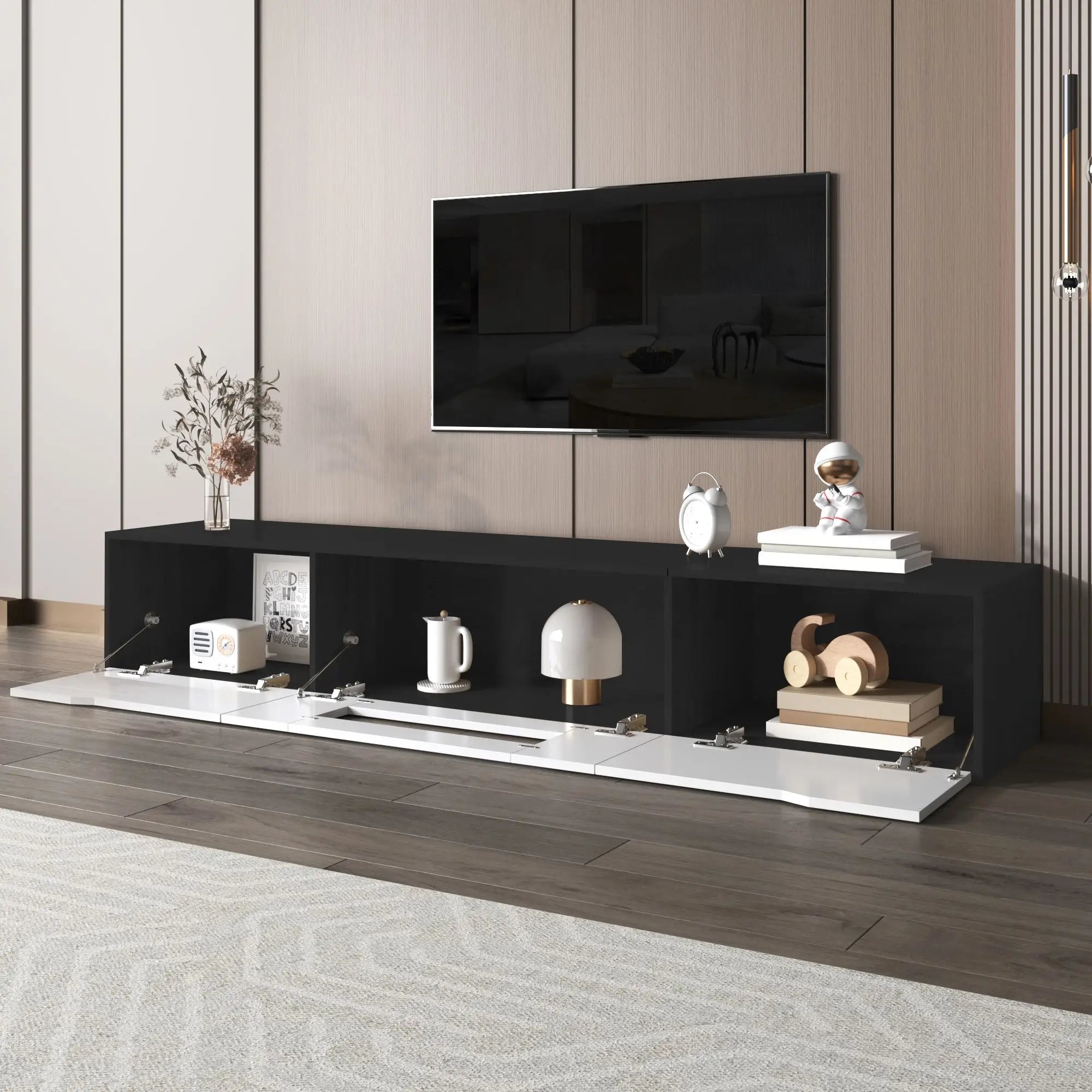 TV Stand With LED Lighting, Mounting Options, 71