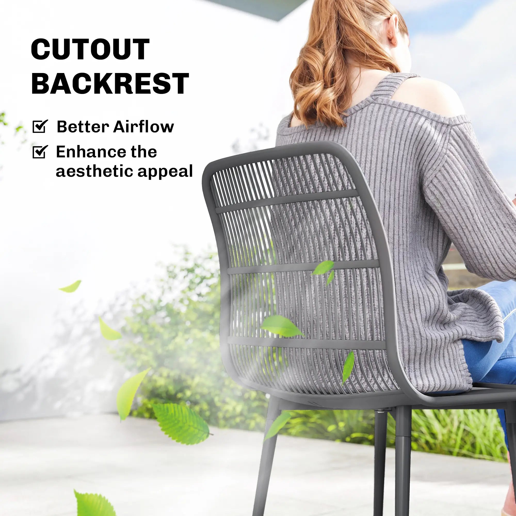 Outdoor Dining Chairs Set Of 4, Grey Patio Chairs at Gallery Canada