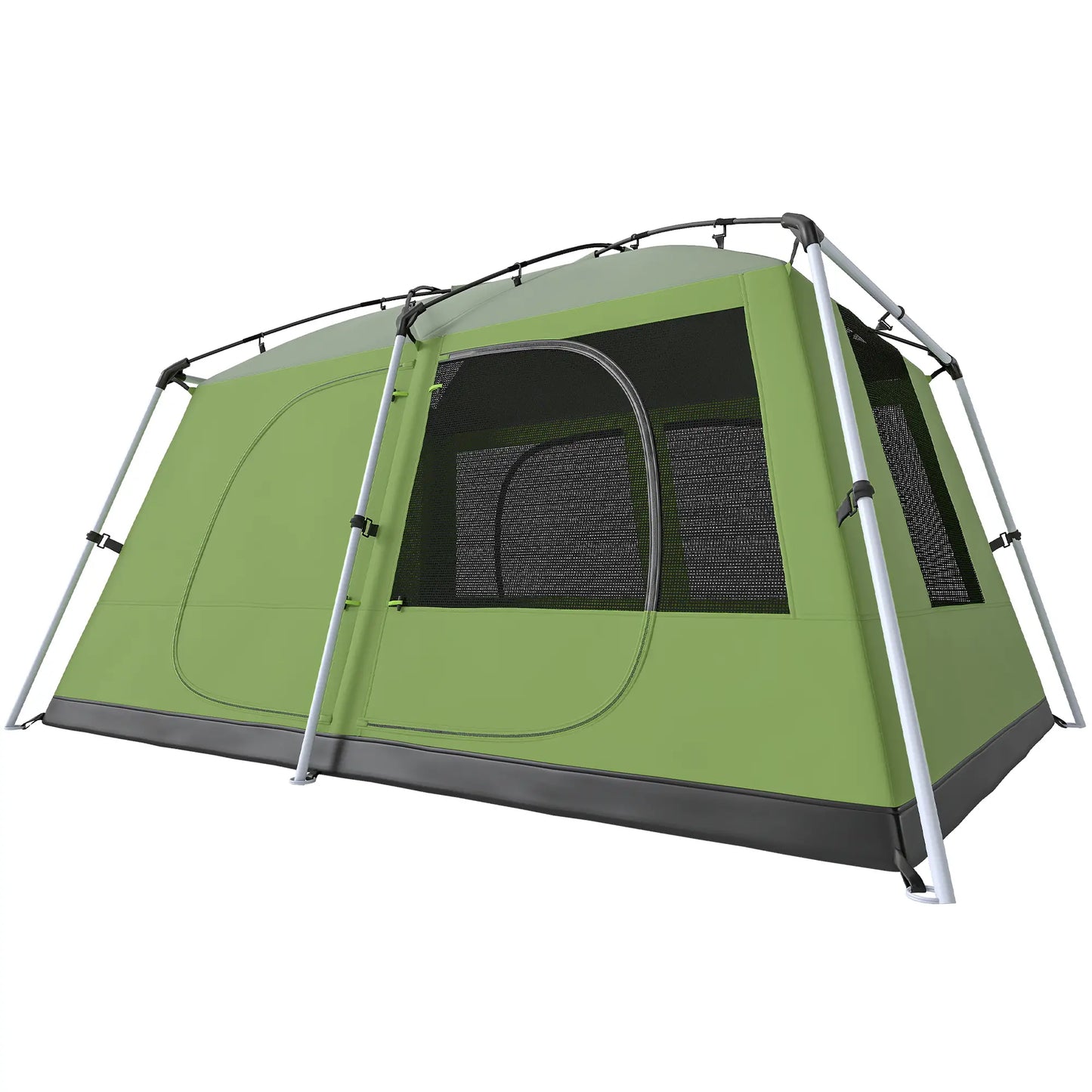 Tunnel Tent Camping Shelter, Two Rooms, Lamp Hook, Portable, Green Camping Tents Green at Gallery Canada