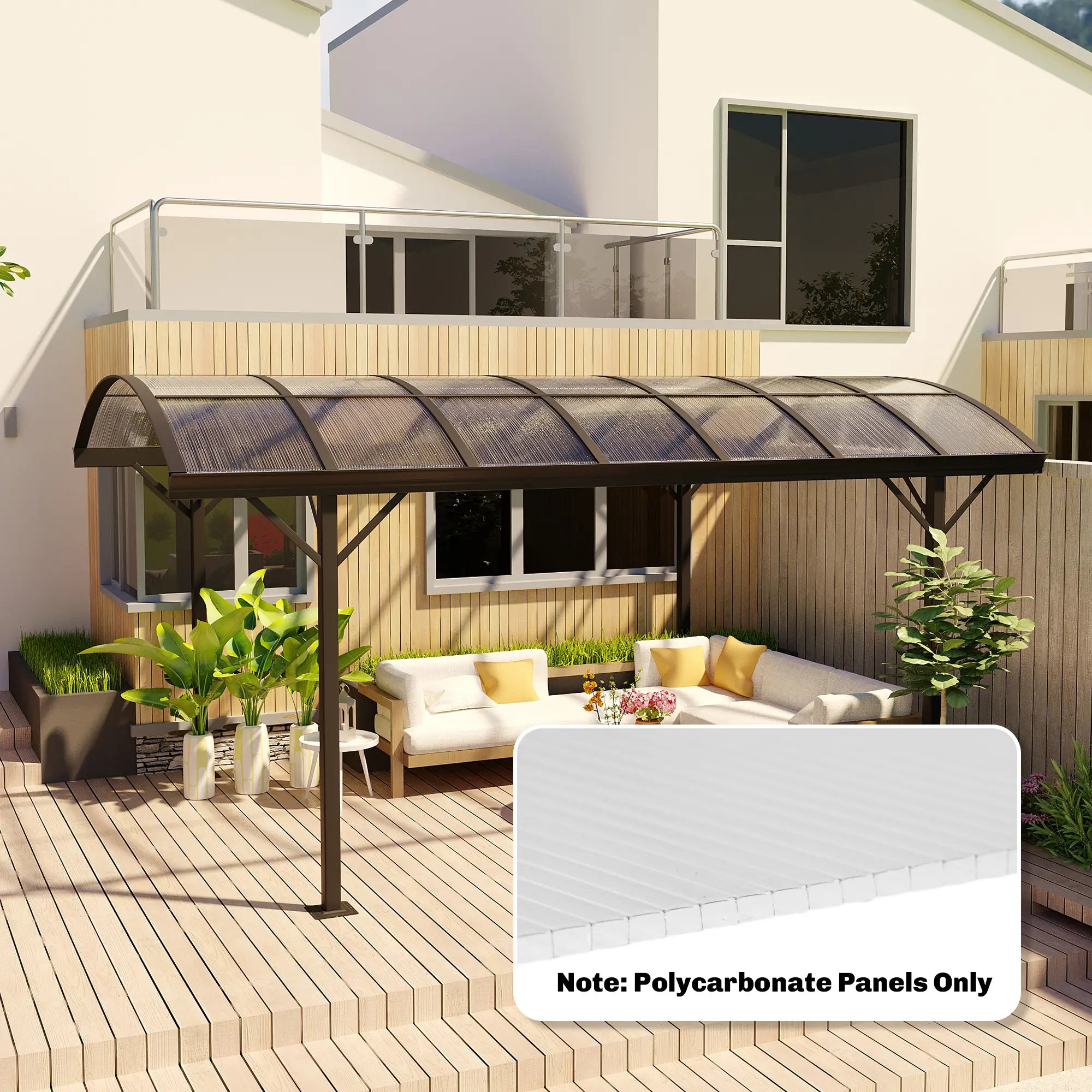 UV Protected Twin-Wall Greenhouse Panels, 47.2