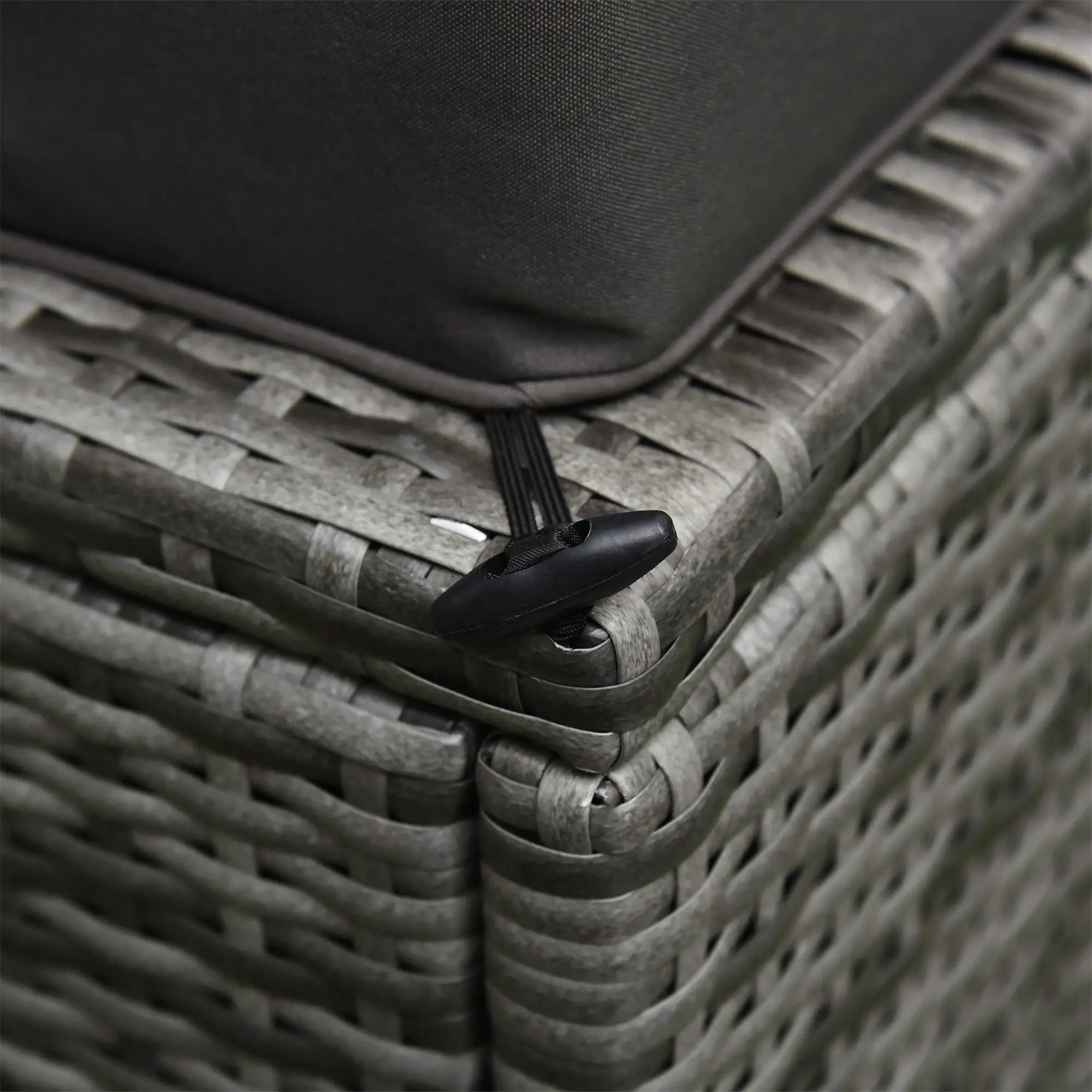 6-Piece Outdoor PE Rattan Sofa Set, Thick Cushions, Glass Top Table, Charcoal, Mixed Grey Patio Furniture Sets at Gallery Canada