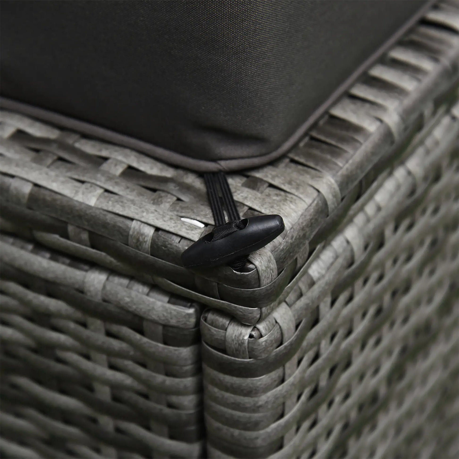 6-Piece Outdoor PE Rattan Sofa Set, Thick Cushions, Glass Top Table, Charcoal, Mixed Grey Patio Furniture Sets at Gallery Canada