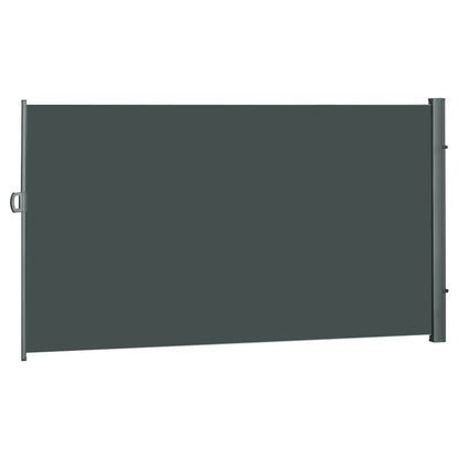 118" x 79" Retractable Patio Awning, Outdoor Privacy Screen, UV Wind Resistant, Grey Side Awnings at Gallery Canada