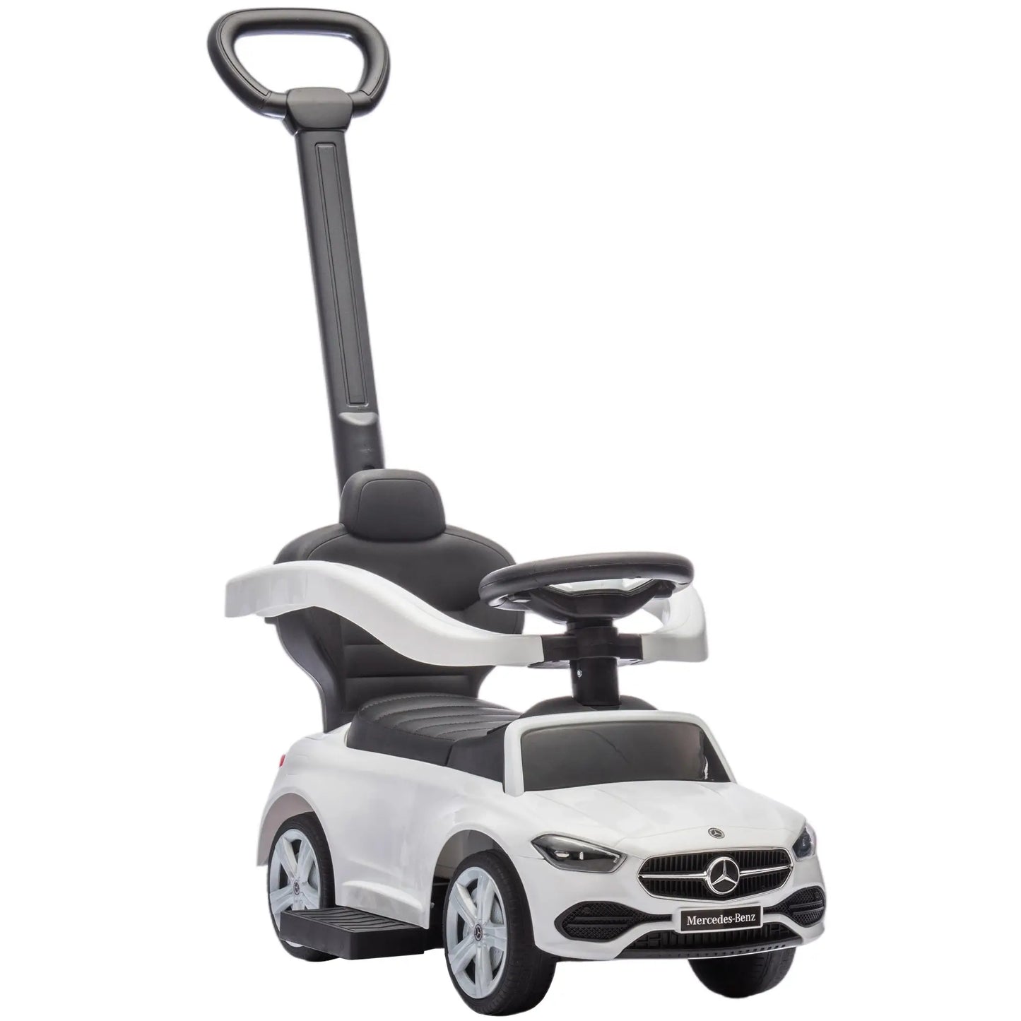 Mercedes-Benz 2-in-1 Toddler Push Car, White