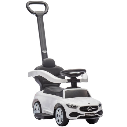 Mercedes-Benz 2-in-1 Toddler Push Car, White