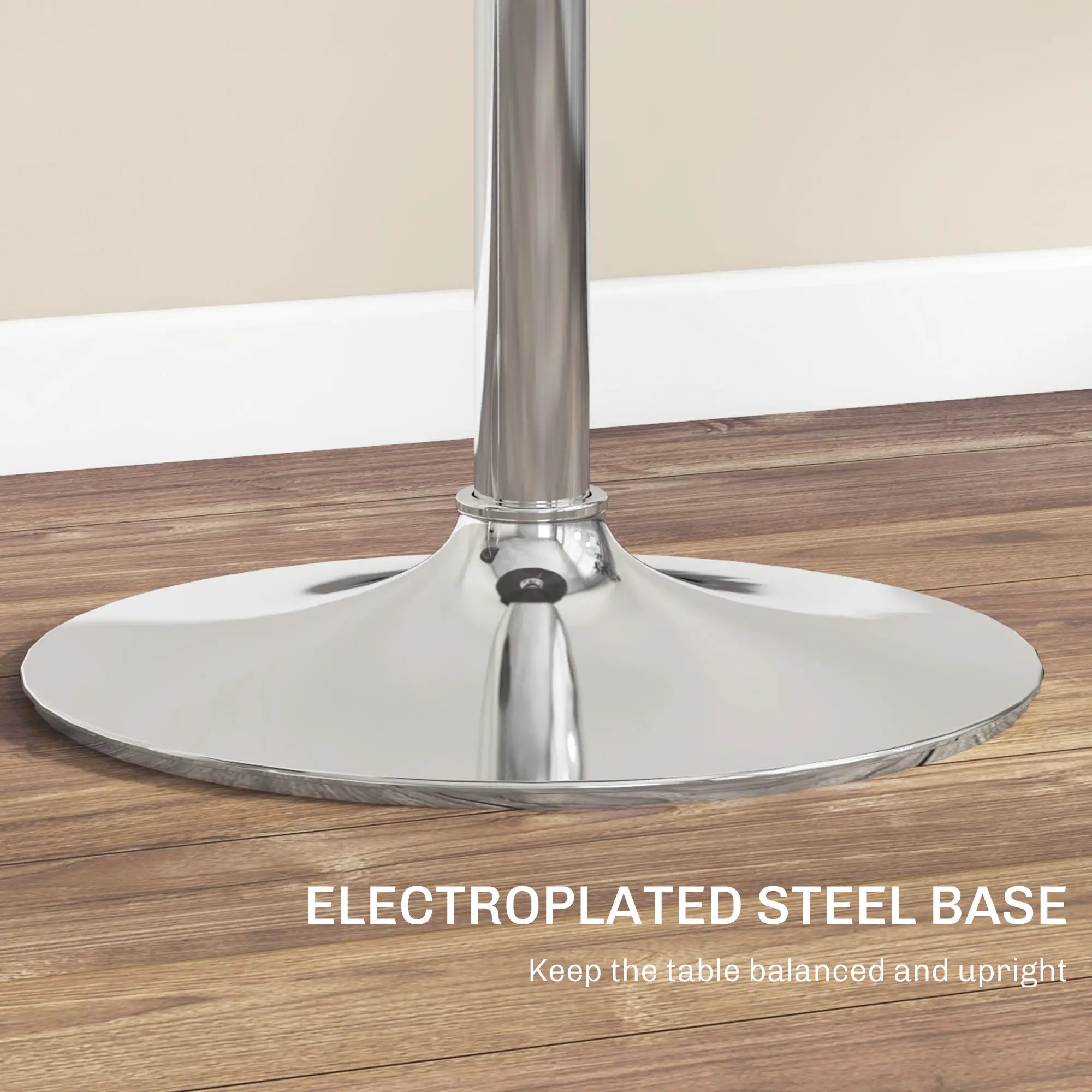 Adjustable Round Bar Table, PE Rattan Top, Steel Base, 2-Person, Grey Bar Tables at Gallery Canada