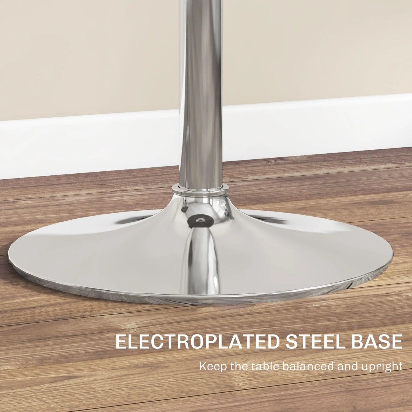 Adjustable Round Bar Table, PE Rattan Top, Steel Base, 2-Person, Grey Bar Tables at Gallery Canada