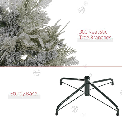 5 Feet Pencil Artificial Christmas Tree, 517 Cypress Branches, Auto Open, Green