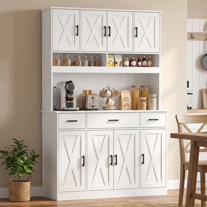 73 In Pantry Cabinet With Charging Station, White Kitchen Pantry Cabinets at Gallery Canada