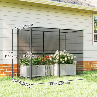 Plant Protection Cage With Zippered Door, Black Crop Cage at Gallery Canada