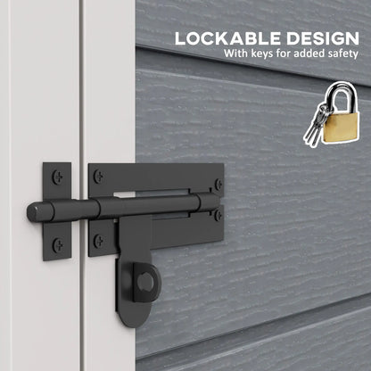 4'x5' Garden Tool Storage Shed, Lean to, Window, Vent, Plastic Roof, Grey Sheds at Gallery Canada