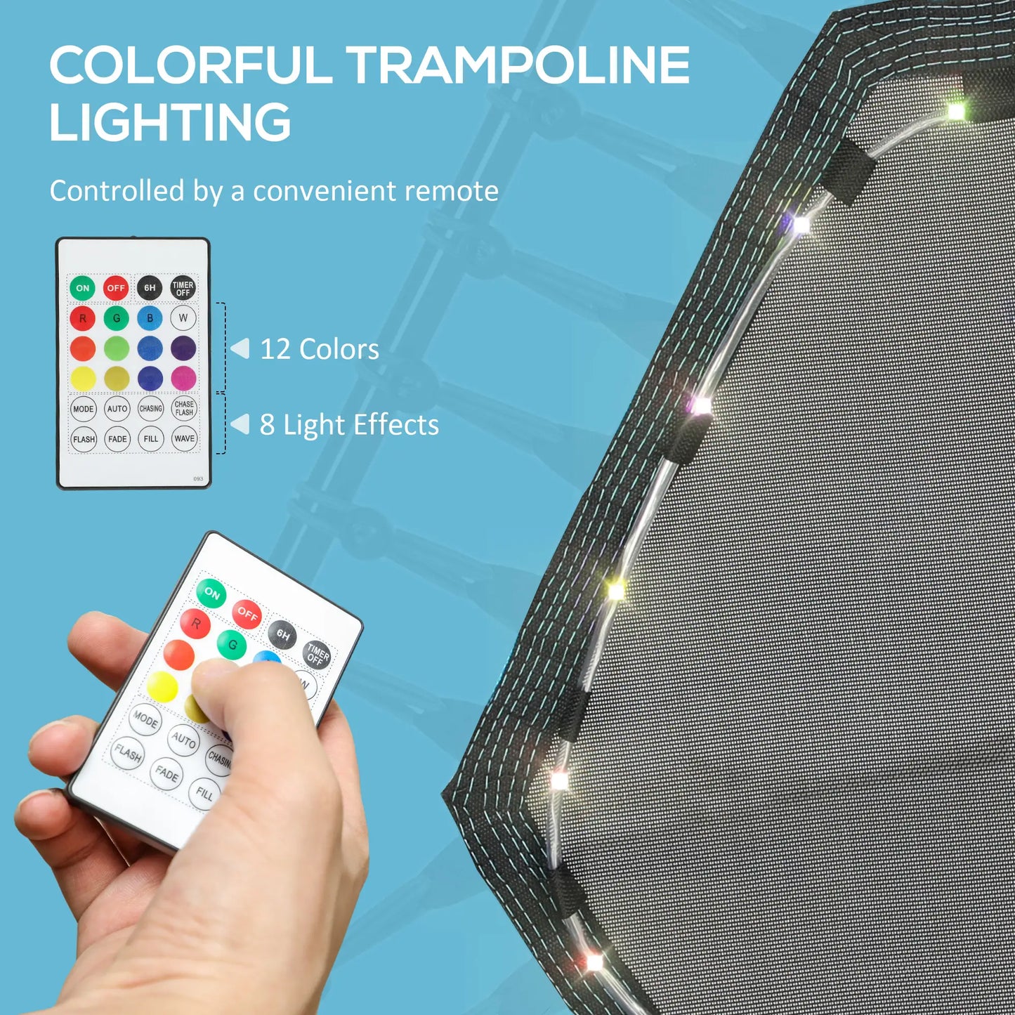 45" Rebounder Trampoline for Adults, Adjustable Handle, Blue Trampolines at Gallery Canada