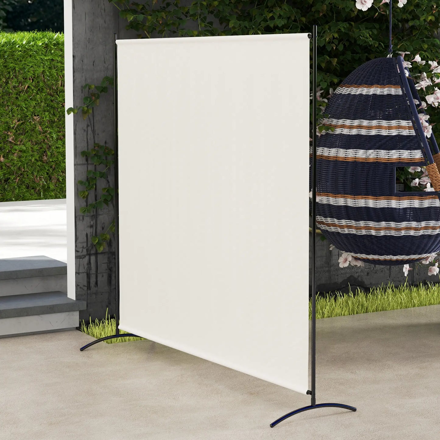 Single Panel Room Divider, UV30+ Privacy Screen, Indoor Outdoor, Beige Side Awnings at Gallery Canada