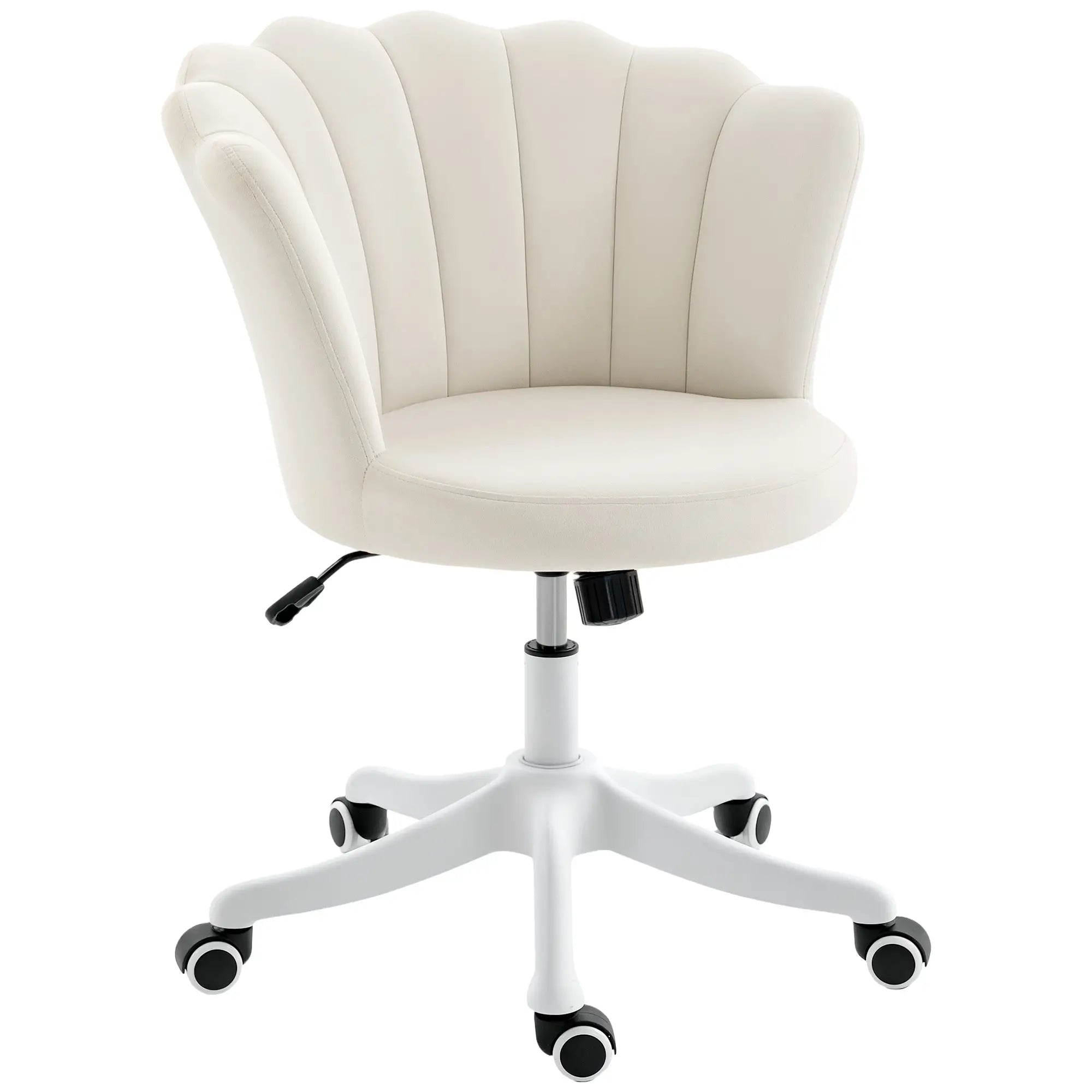 Armless Swivel Desk Chair, Adjustable Height, Cream Task Chairs at Gallery Canada