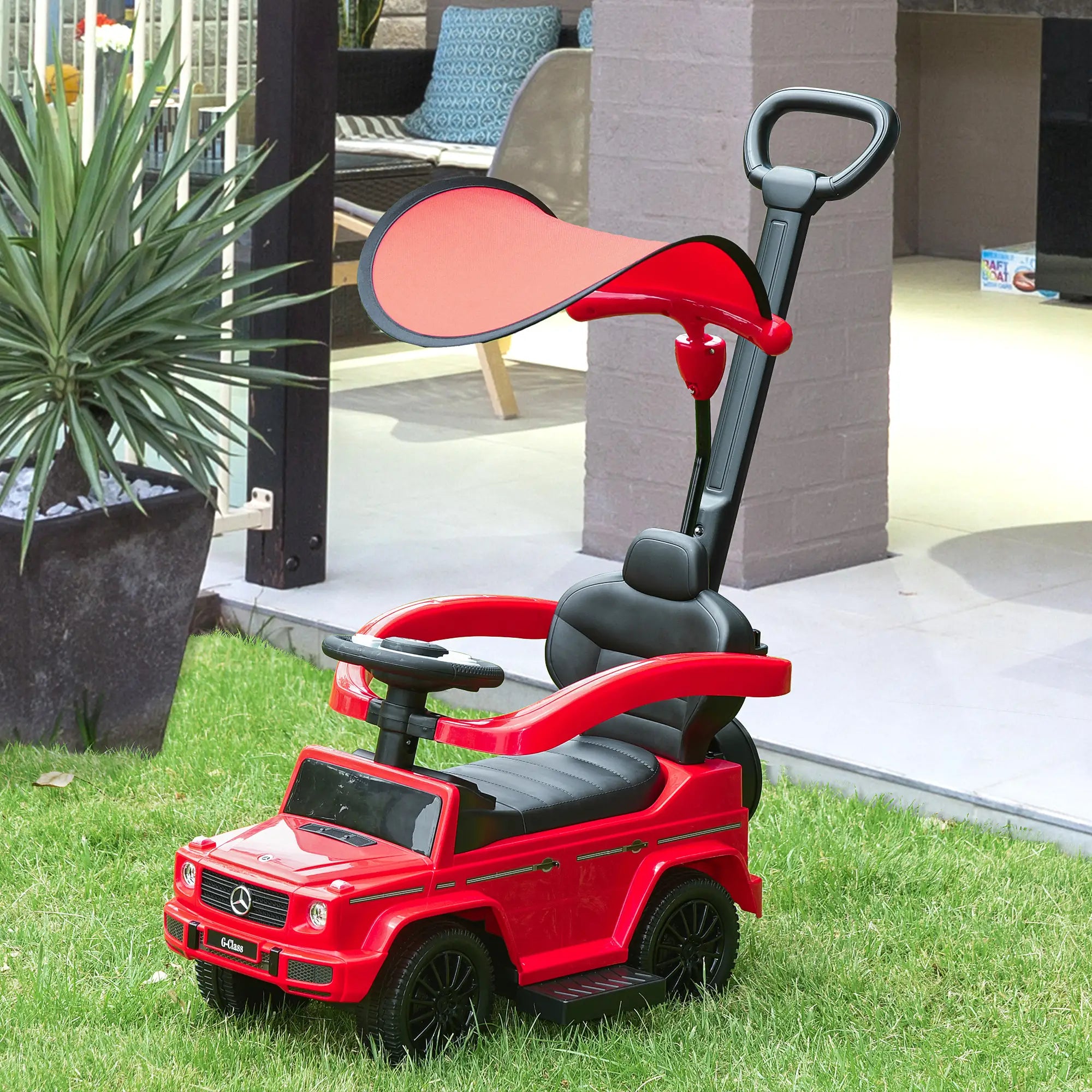 G350 Licensed Push Car, 3-in-1 Toddler Sliding Car, Red Electric Ride On Toys at Gallery Canada