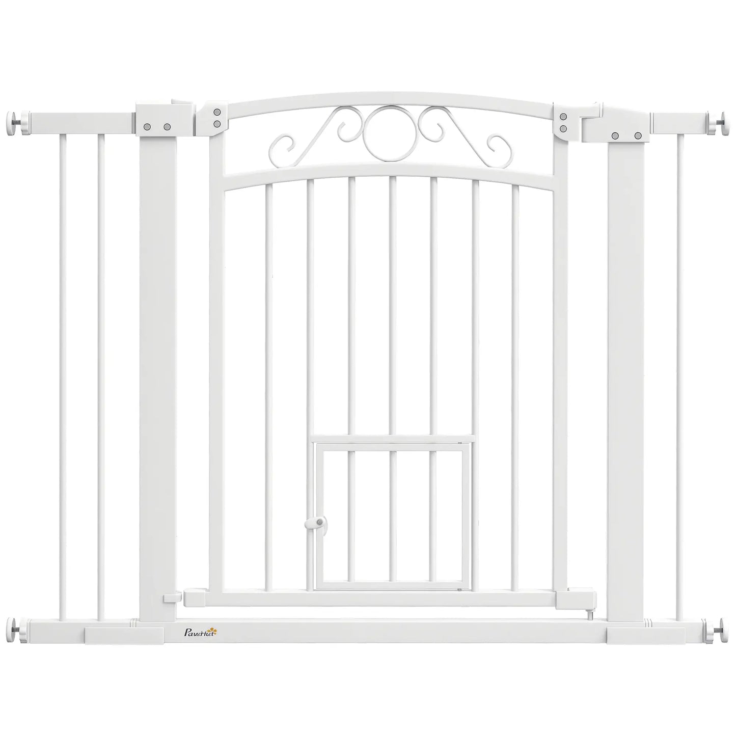 Walk Through Dog Gate, Small Pet Door, Auto Close, 30"-41" W x 30" H Houses, Kennels & Pens at Gallery Canada