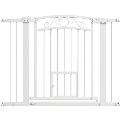 Walk Through Dog Gate, Small Pet Door, Auto Close, 30"-41" W x 30" H Houses, Kennels & Pens at Gallery Canada