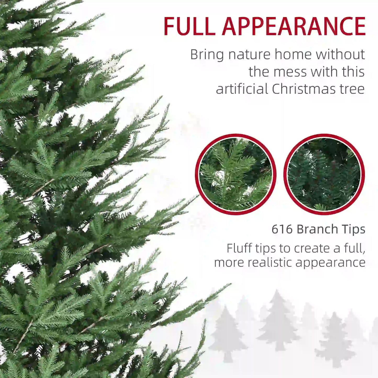 9ft Artificial Christmas Tree, Metal Base Artificial Christmas Trees at Gallery Canada