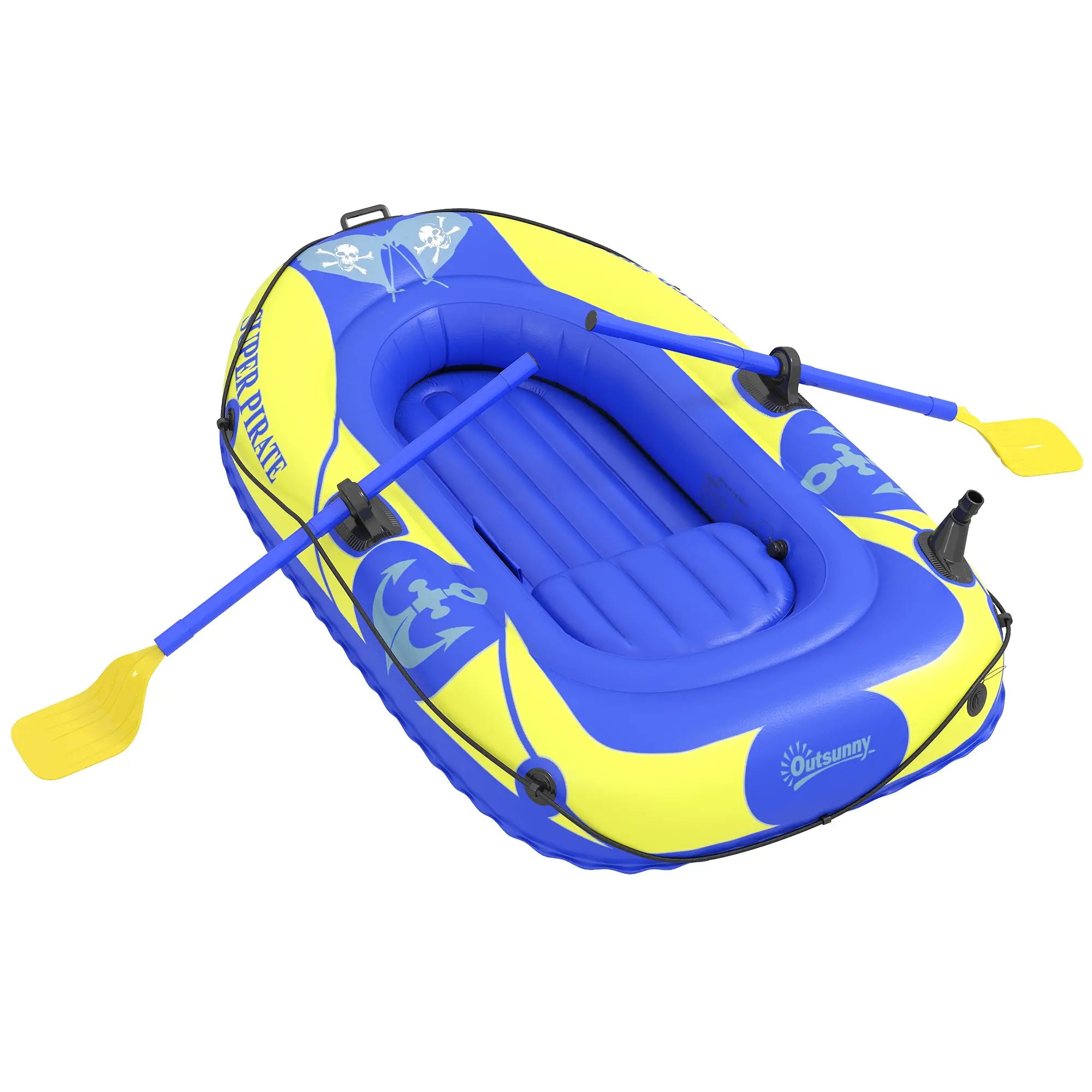 Inflatable Kayak, 1-2 Person Water Sports & Boating Supplies Dark Blue, Yellow, Black at Gallery Canada