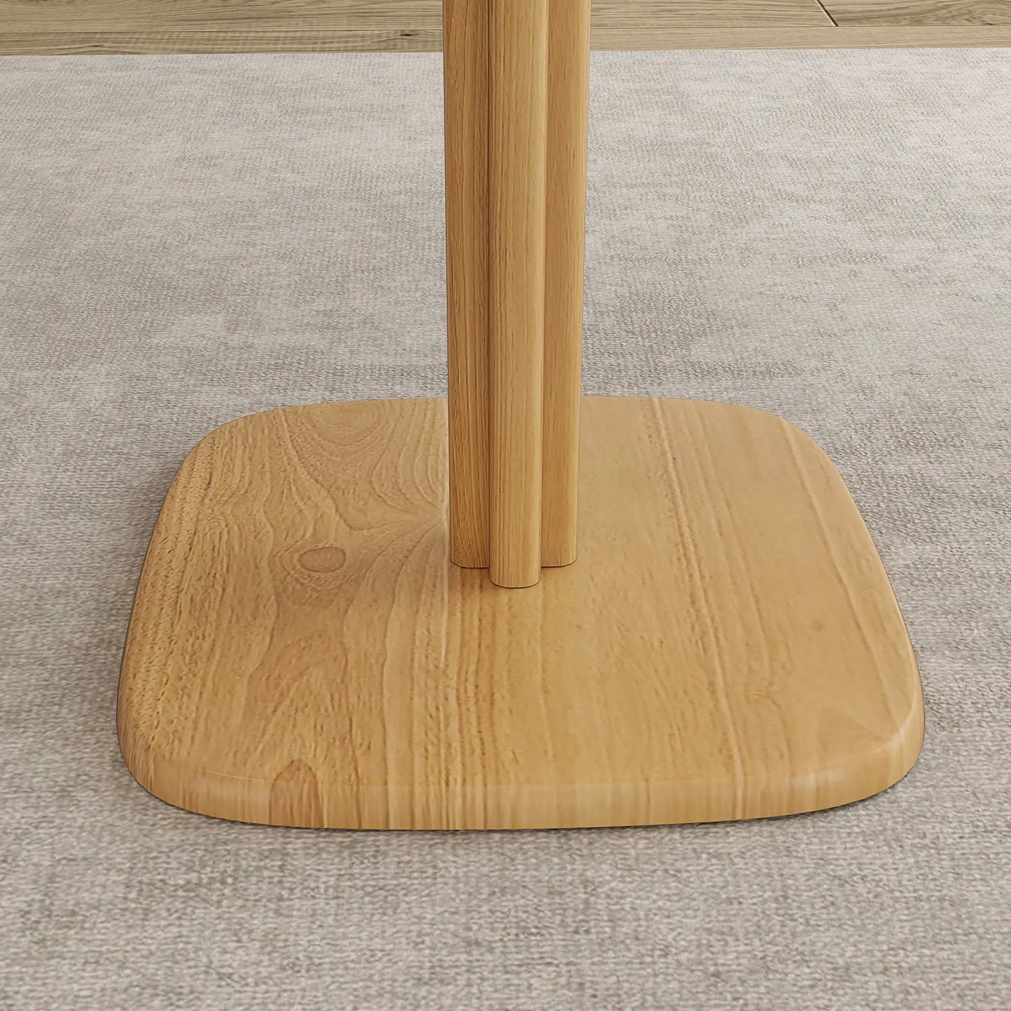 Modern Dining Table For 4, 27.6" x 27.6", Natural Wood Bar Tables at Gallery Canada