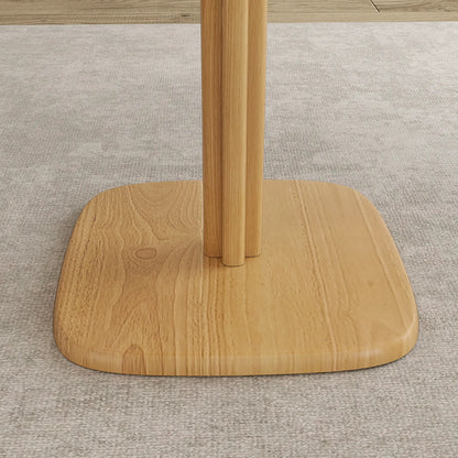 Modern Dining Table For 4, 27.6" x 27.6", Natural Wood Bar Tables at Gallery Canada