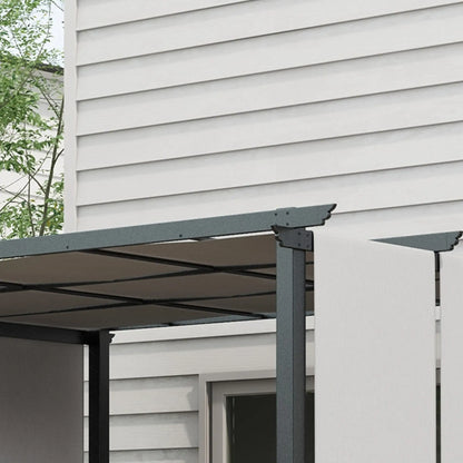 10' x 12' Metal Pergola With Retractable Canopy, For Garden Patio Pergolas at Gallery Canada