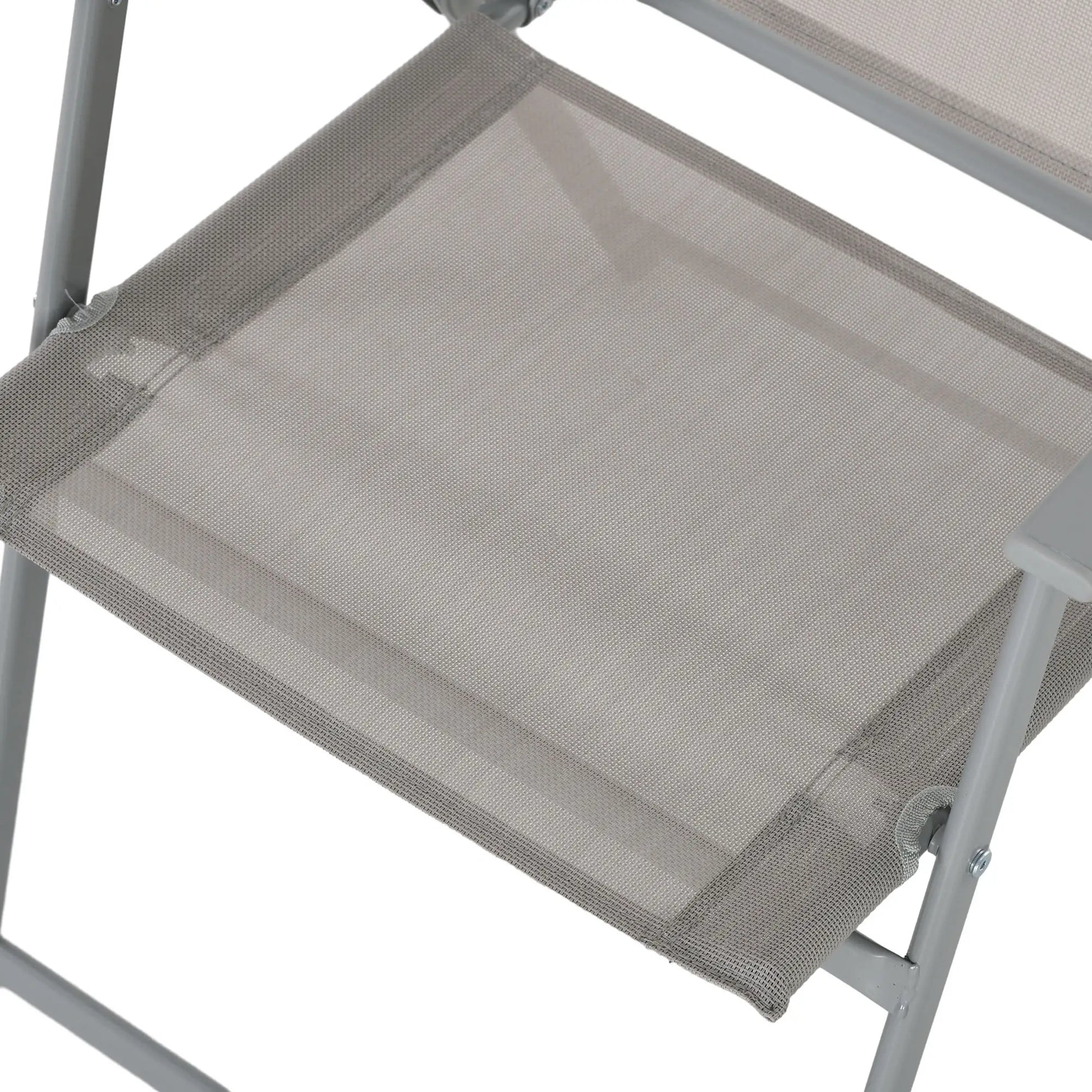 8 Piece Patio Set, 6 Folding Chairs, Rectangle Table, Outdoor Dining, Grey Outdoor Dining Sets at Gallery Canada