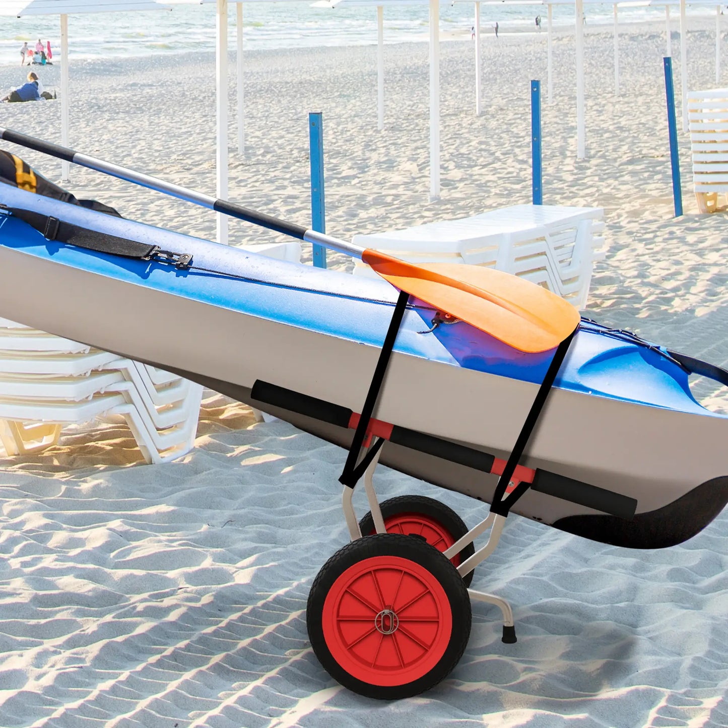 Adjustable Width Kayak Cart Dolly, Red Kayak Carts at Gallery Canada