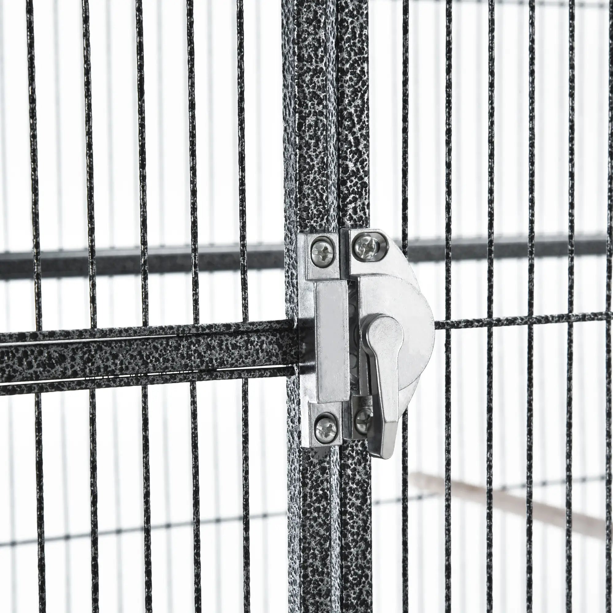 30'' Large Rolling Metal Bird Cage, Detachable Stand, Storage Shelf, Black Bird Cages at Gallery Canada