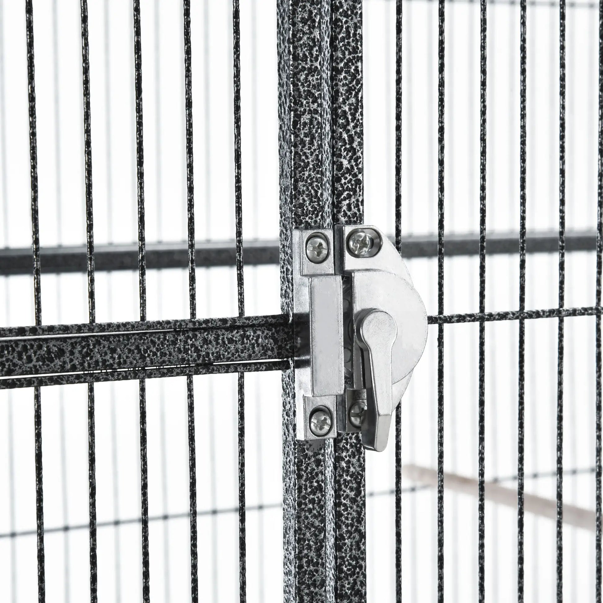 30'' Large Rolling Metal Bird Cage, Detachable Stand, Storage Shelf, Black Bird Cages at Gallery Canada