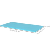 4'x8'x2" Folding Gymnastics Tumbling Mat, Exercise Mat with Carrying Handles for Yoga, MMA, Martial Arts, Stretching, Core Workouts, Light Blue Gymnastics Mats at Gallery Canada