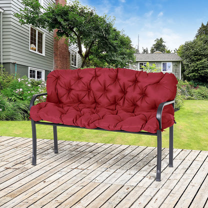3 Seater Outdoor Swing Cushions, Backrest, Patio Furniture, Wine Red Patio Chair Cushions at Gallery Canada