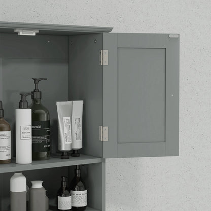 Bathroom Wall Cabinet, Medicine Cabinet, Over Toilet Storage, Grey Wall Mounted Cabinets at Gallery Canada