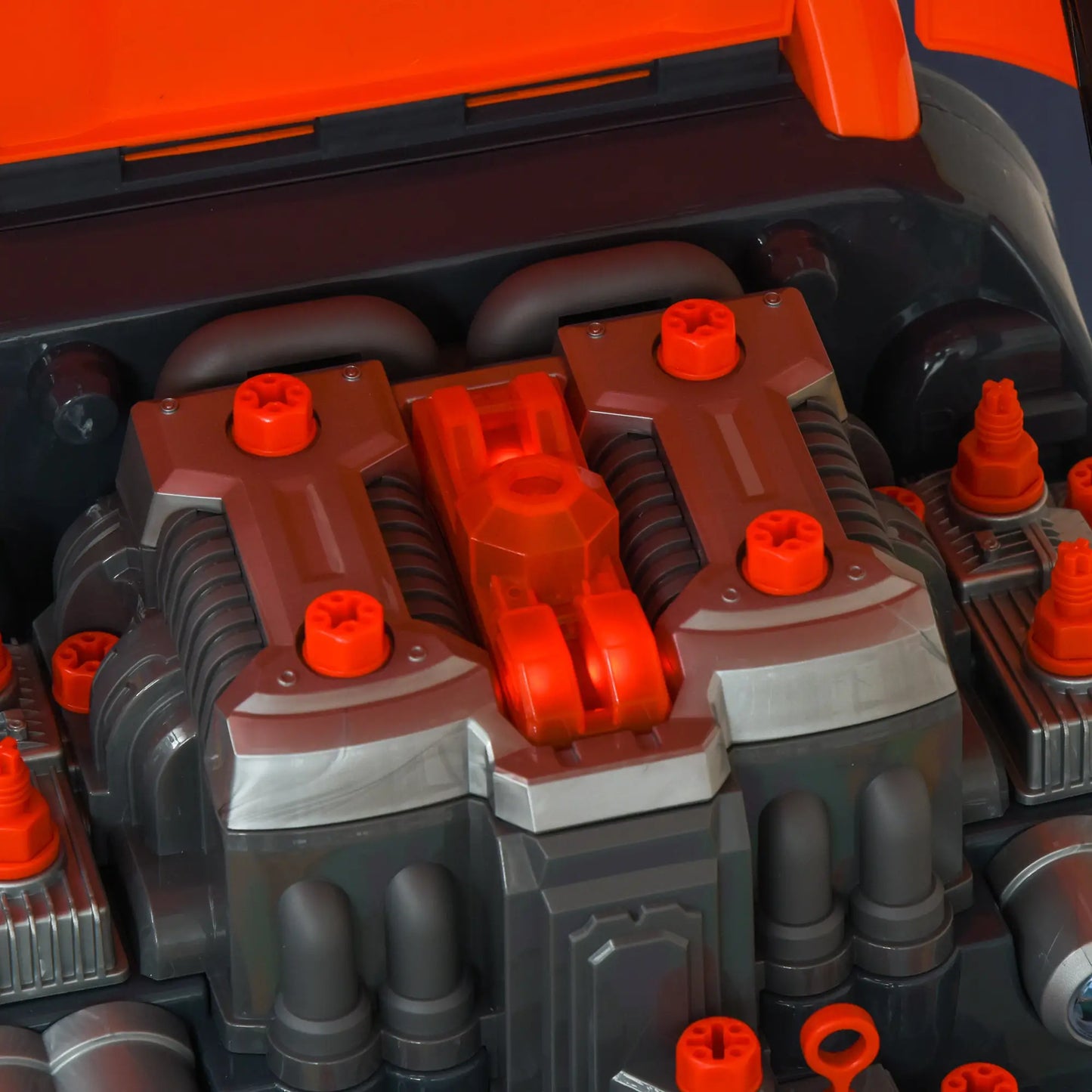Kids Truck Engine Toys, Construction Educational Repair Car Tool Set with Light and Sound, Orange Workbench Toy Sets at Gallery Canada