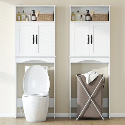 Over The Toilet Storage Cabinet, 2 Doors And Open Shelf, White Over The Toilet Storage at Gallery Canada