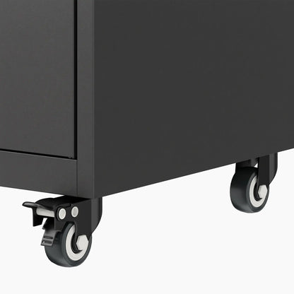 Metal Storage Cabinet 71" Tall Lockable Steel Tool Cabinet, Black Tool Organizers at Gallery Canada