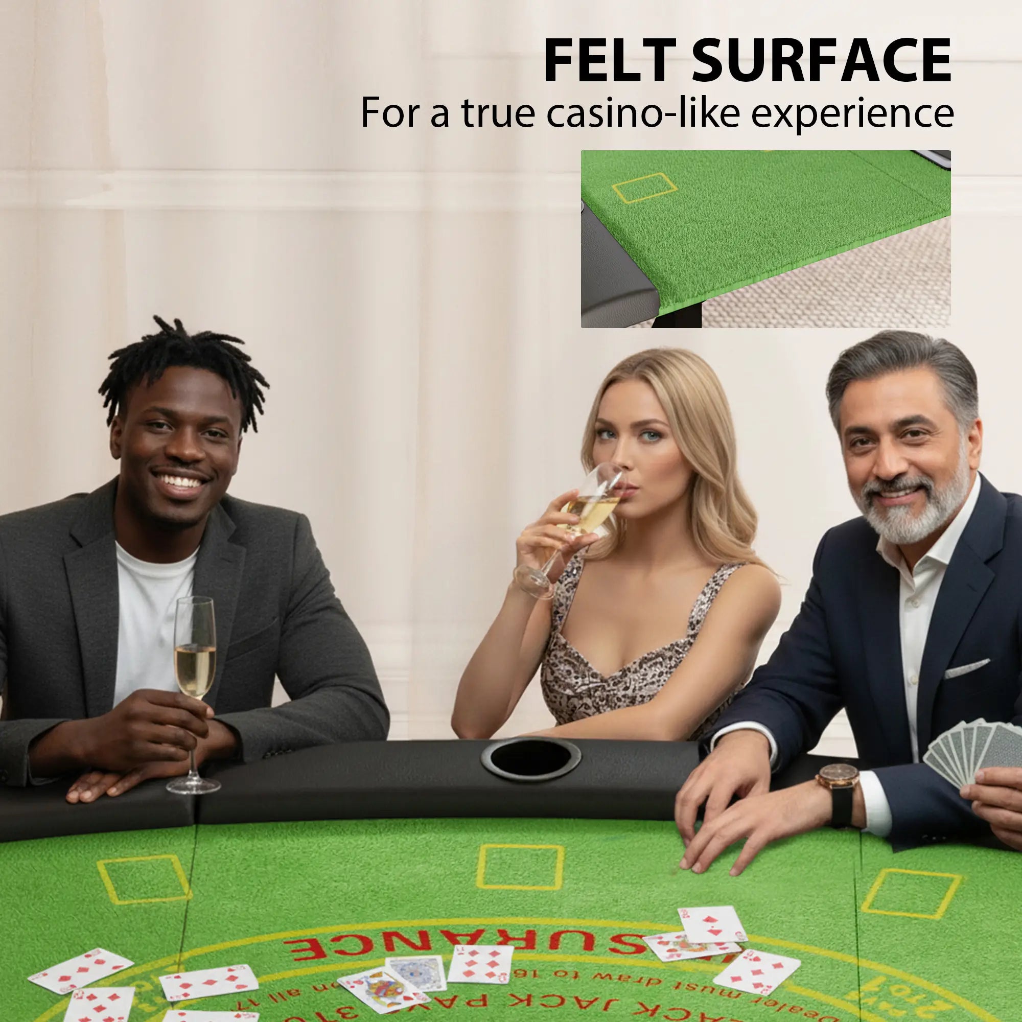 Poker Table Foldable, 72
