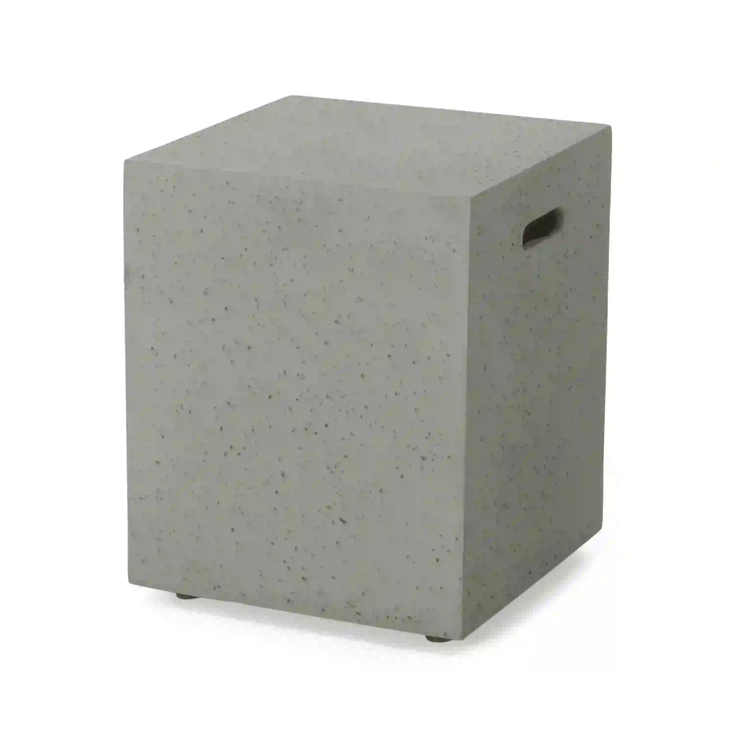 Multi-Functional Tank Holder Side Table, 16.5" L x 16.5" W x 20.5" H, Light Grey Patio Side Tables at Gallery Canada