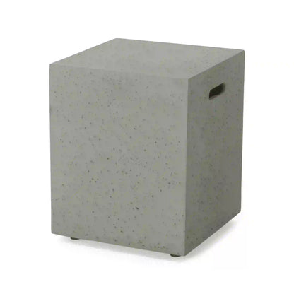 Multi-Functional Tank Holder Side Table, 16.5" L x 16.5" W x 20.5" H, Light Grey Patio Side Tables at Gallery Canada