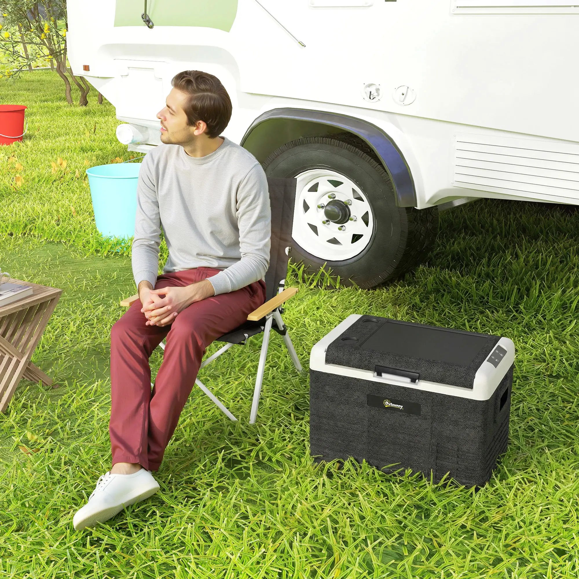 12 Volt Car Refrigerator, 32QT, -68-68 ℉, Portable Electric Cooler Car Coolers at Gallery Canada