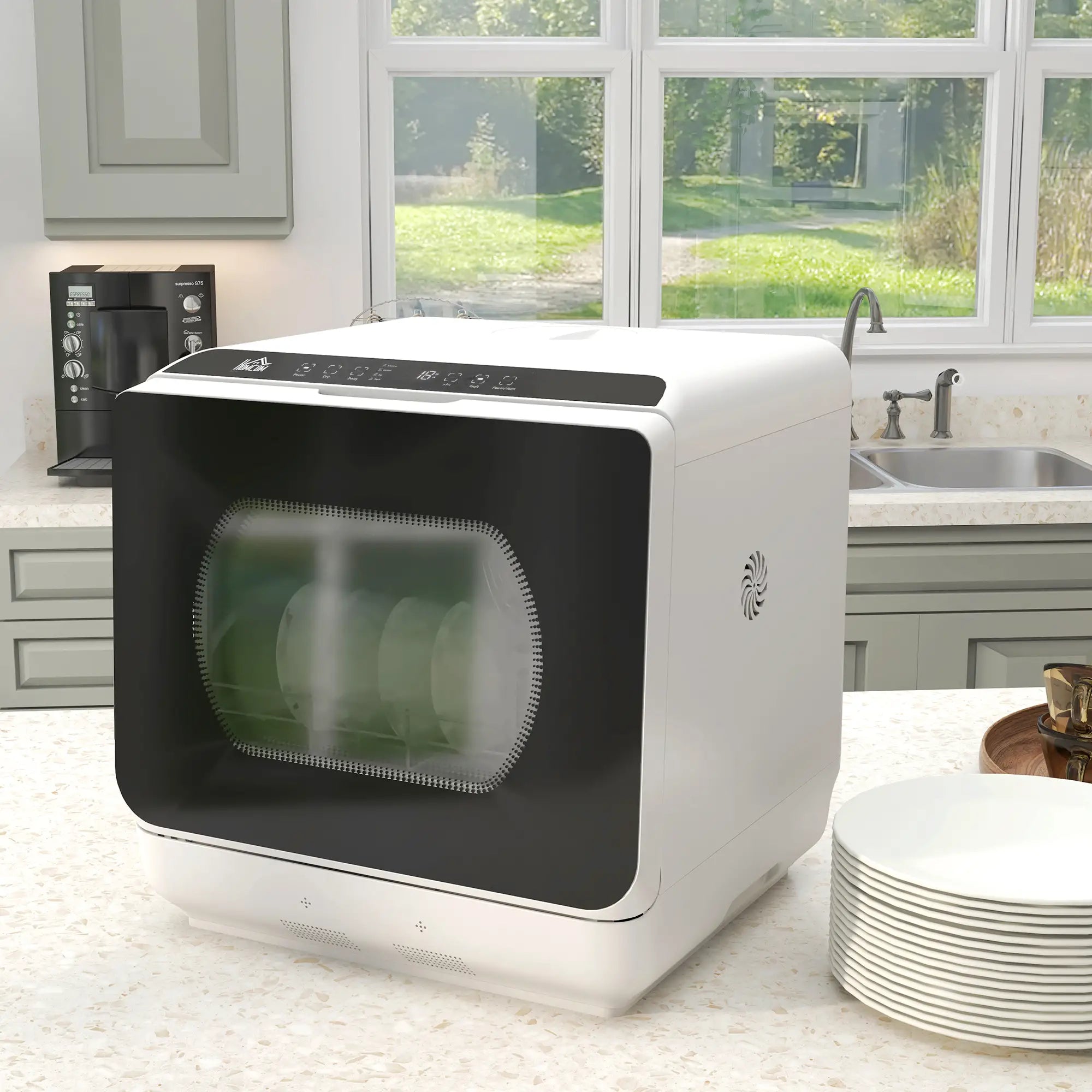 Portable Counter Dishwasher, 4 Place Settings, 5 Programs, Air-Dry, 6L Tank Small Kitchen Appliances at Gallery Canada
