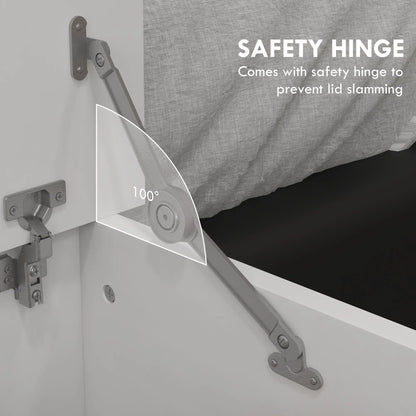 31.5" Storage Chest, Flip-Top Lid, Entryway Bench, Oak Storage Cabinets at Gallery Canada