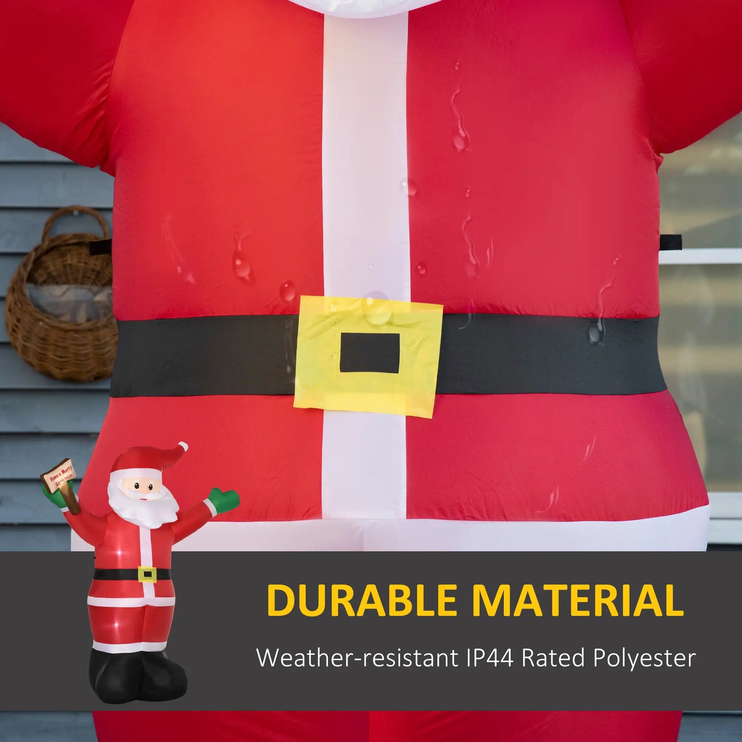 8ft Inflatable Santa Claus with LED Light, Outdoor Yard Display Christmas Inflatables at Gallery Canada