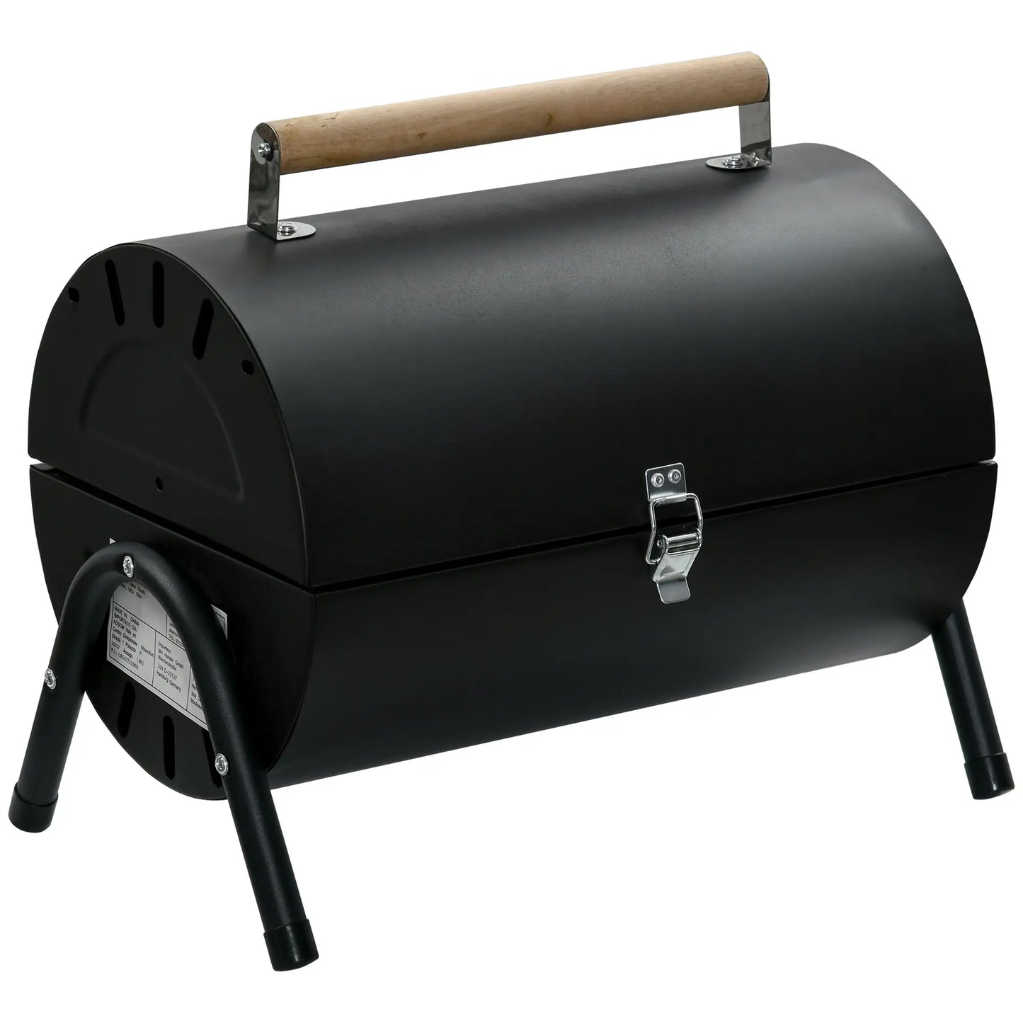 Outdoor Charcoal BBQ Grill, Tabletop Folding Barbecue, 17.3" x 9.8" x 14", Black Charcoal BBQ Grils Black at Gallery Canada