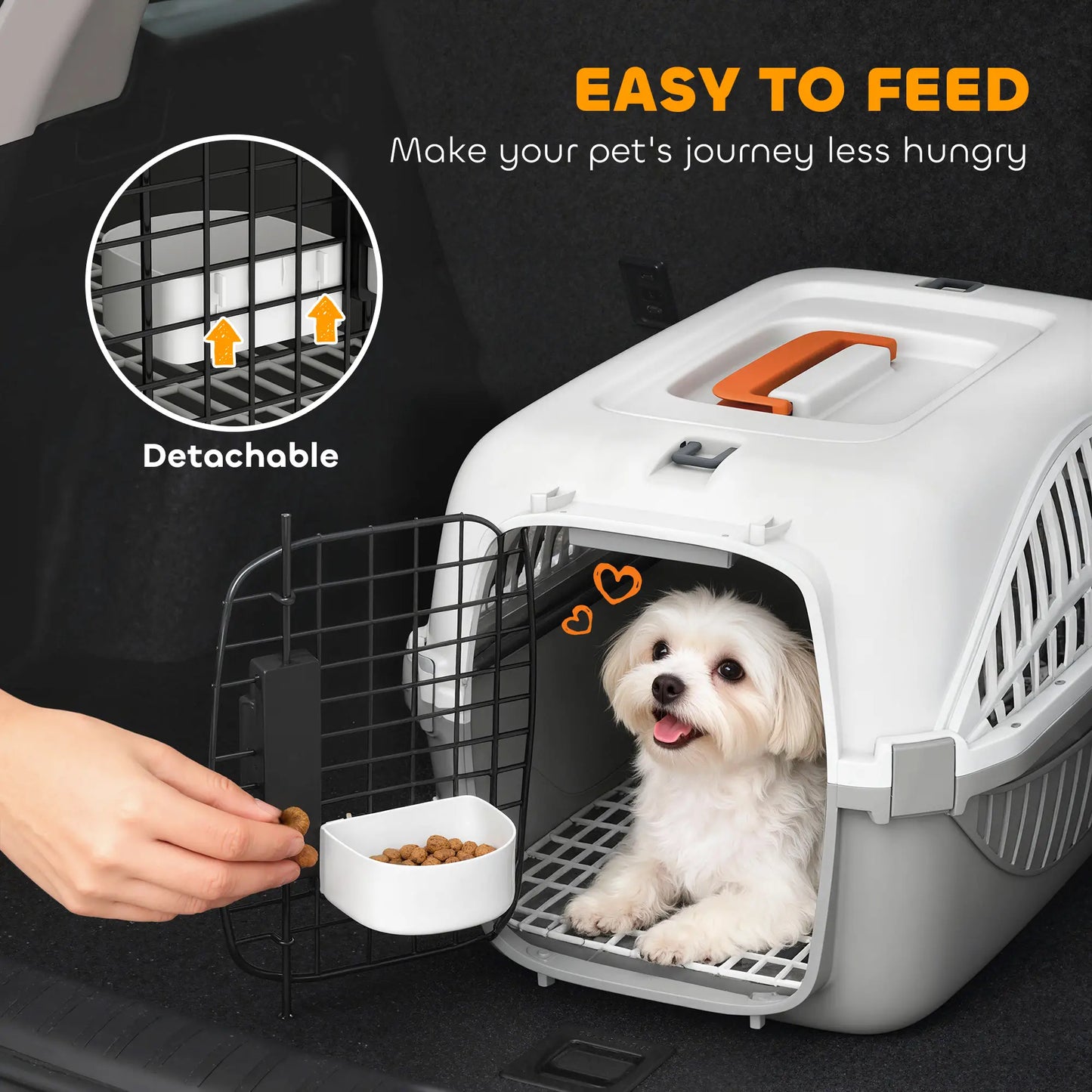 Airline Approved Pet Carrier, Steel Wire Door, Water Bowl, Car Airplane Outdoor Dog Cages & Crates at Gallery Canada