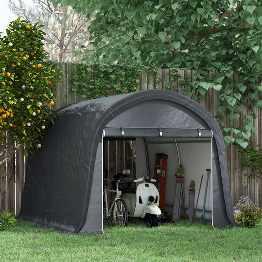 10' x 10' Outdoor Storage Tent, Heavy Duty and Waterproof Portable Shed for Bike, Motorcycle &; Garden Tools - Gallery Canada