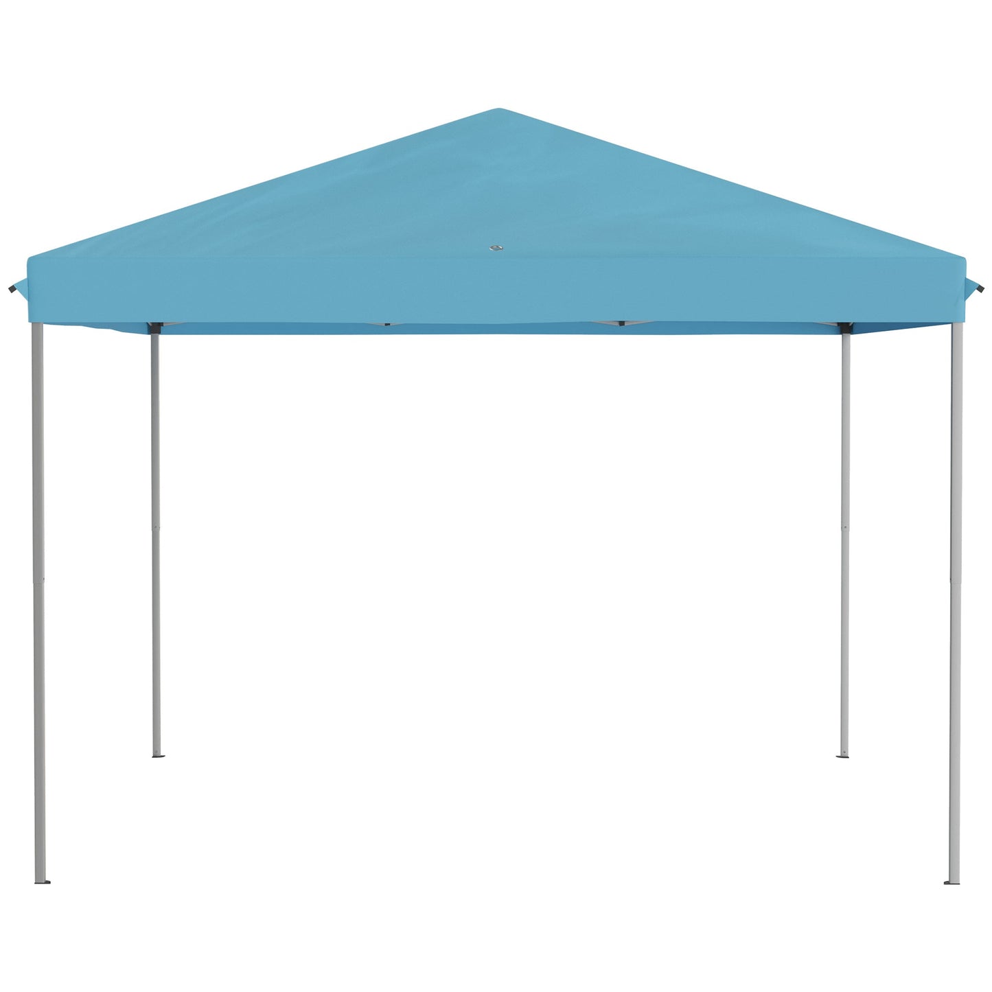 10' x 10' Pop Up Canopy Tent Gazebo with Removable Mesh Sidewall Netting, Carry Bag for Backyard Patio Outdoor, Light Blue - Gallery Canada