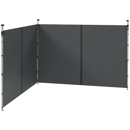 10' x 20' or 10' x 10' Pop Up Canopy Sidewalls, 2 Pack Gazebo Side Panels, Sides Replacement, with Zipped Doors