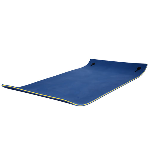 10' x 5' Roll-Up Pool Float Pad for Lakes, Oceans, &; Pools, Water Mat for Playing, Relaxing &; Recreation, Blue