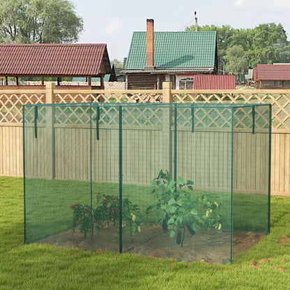 10 x 6.5ft Crop Cage, Garden Plant Protector with Two Zippered Doors, Storage Bag and Ground Stakes, Green - Gallery Canada